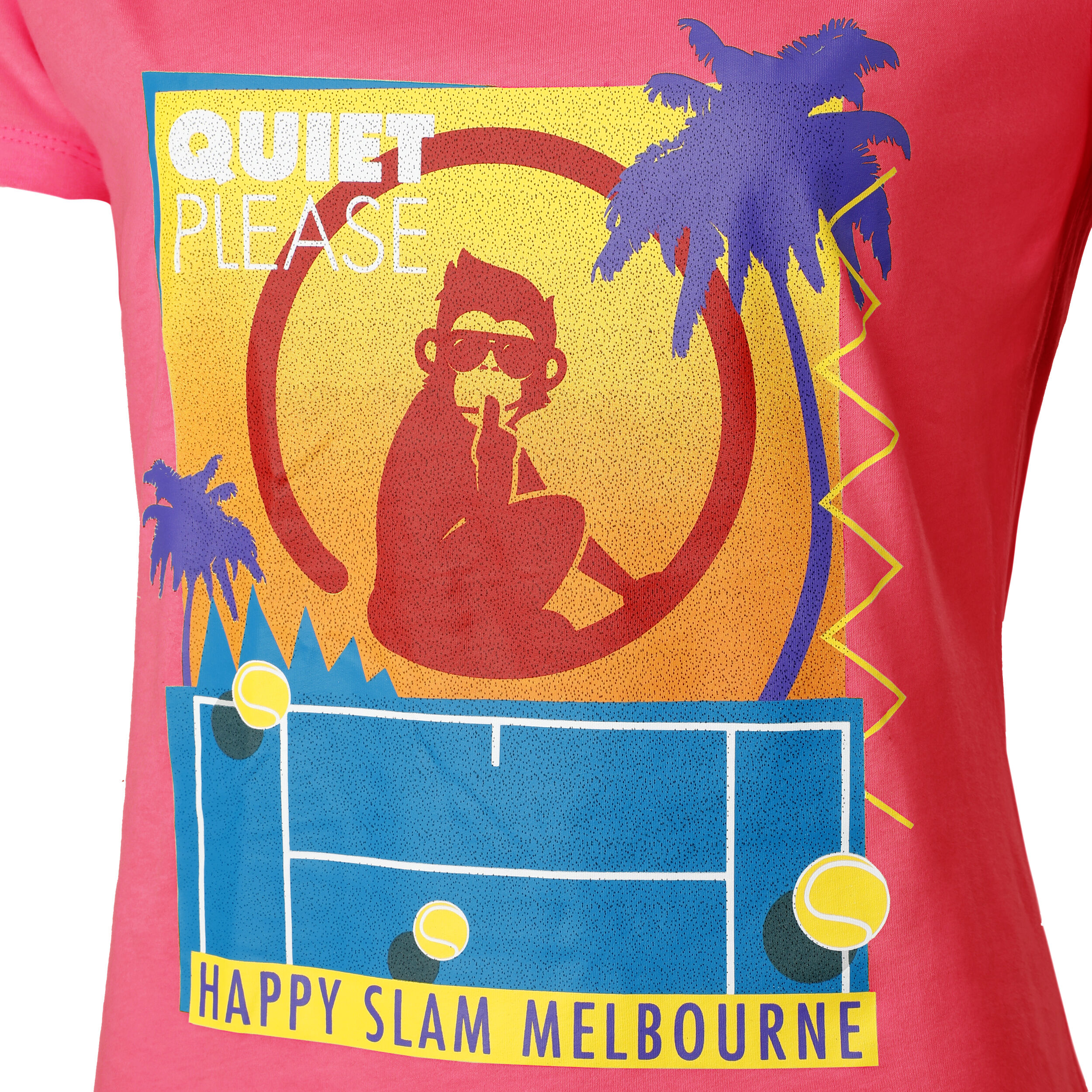 Happy Slam T-Shirt Damen - Pink, Mehrfarbig