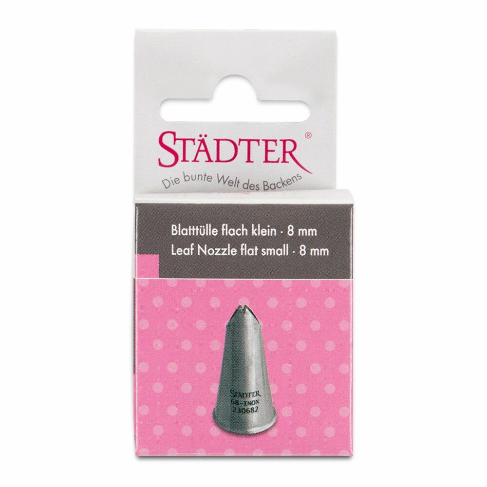 STÄDTER Spritzbeutel Fine Line Blatttülle #68 Klein 8 mm