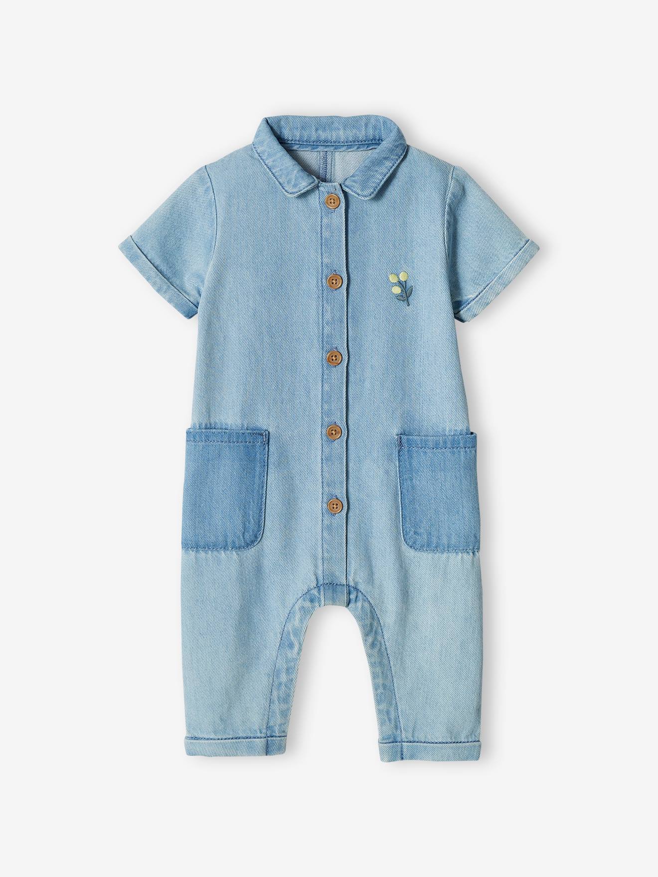 Vertbaudet Baby Jeans-Overall - bleached
