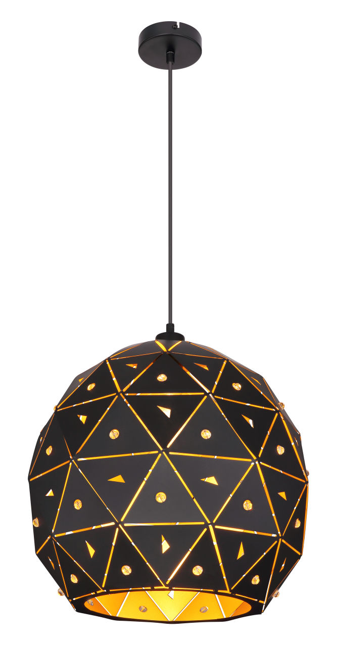 Globo Lighting - JODIE - Hängeleuchte Metall schwarz matt, 1x E27