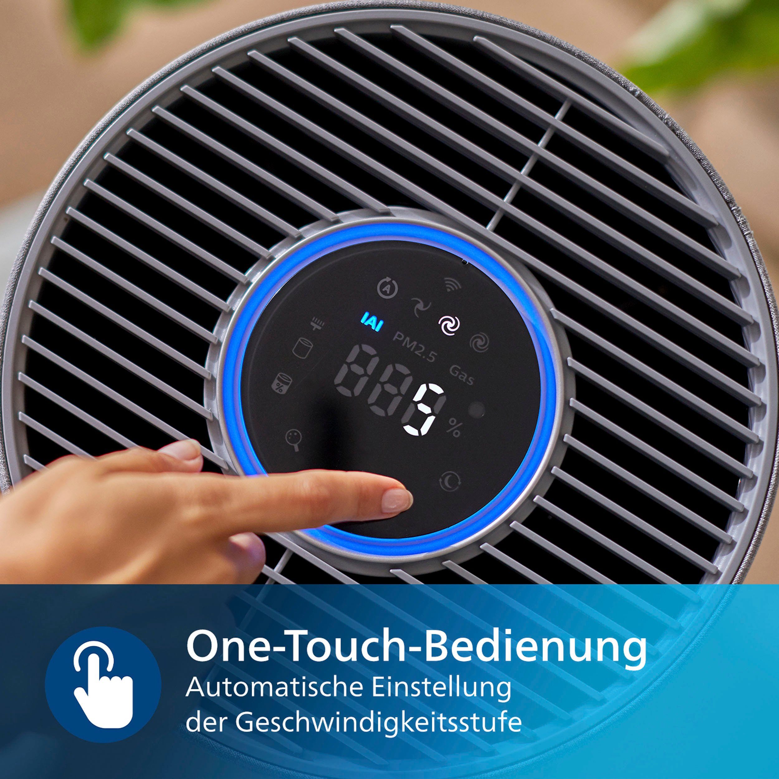 Philips Luftreiniger AC4236/10 4000i Serie, für 158 m² Räume, mit App-Anbindung und für Allergiker geeignet