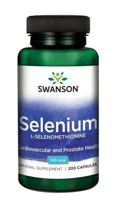 Swanson Selenium Select 100 mcg κάψουλες συμπληρώματος διατροφής σεληνίου