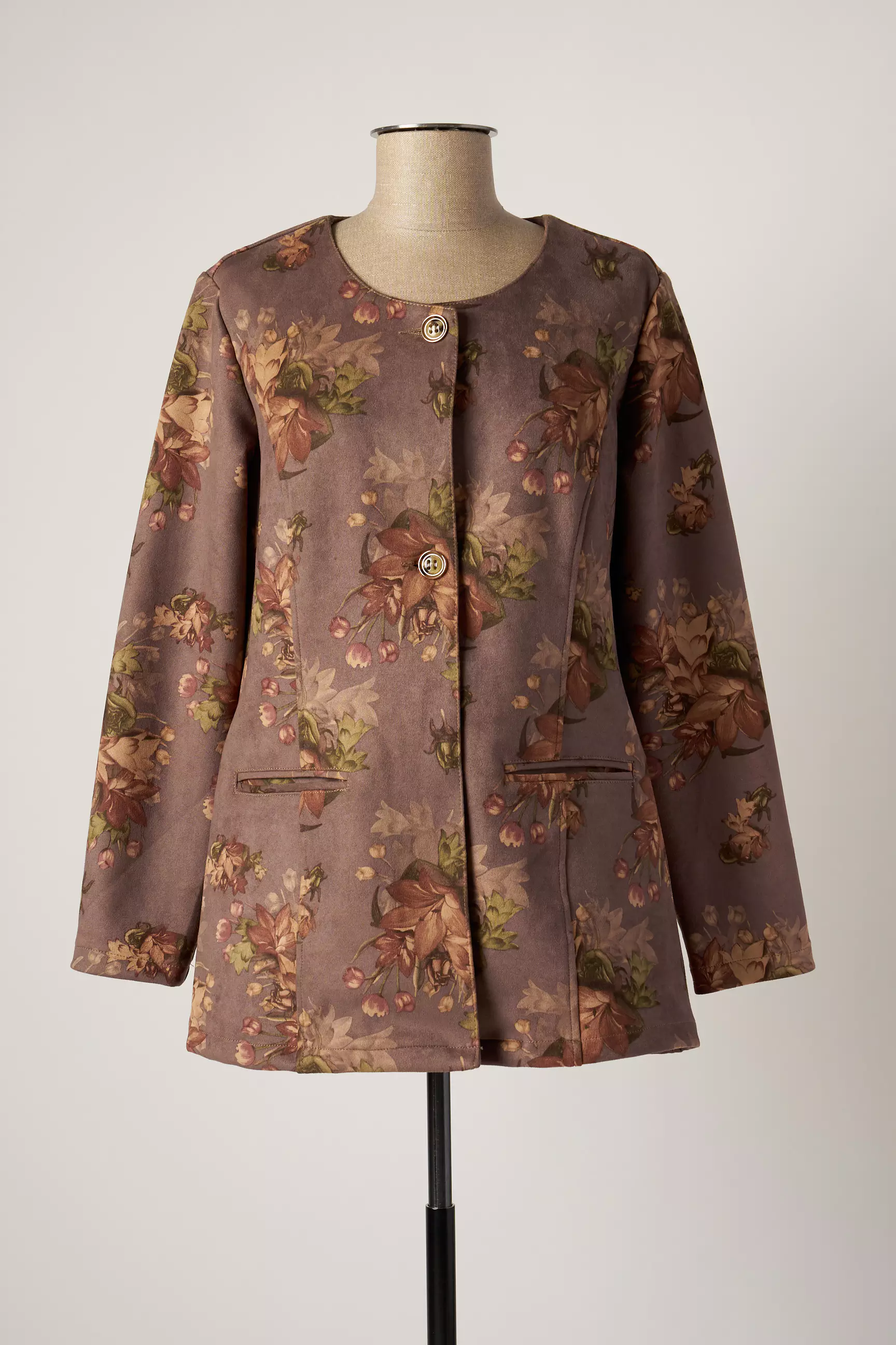 Quatre Vingt Jours Vestechic Femme couleur marron