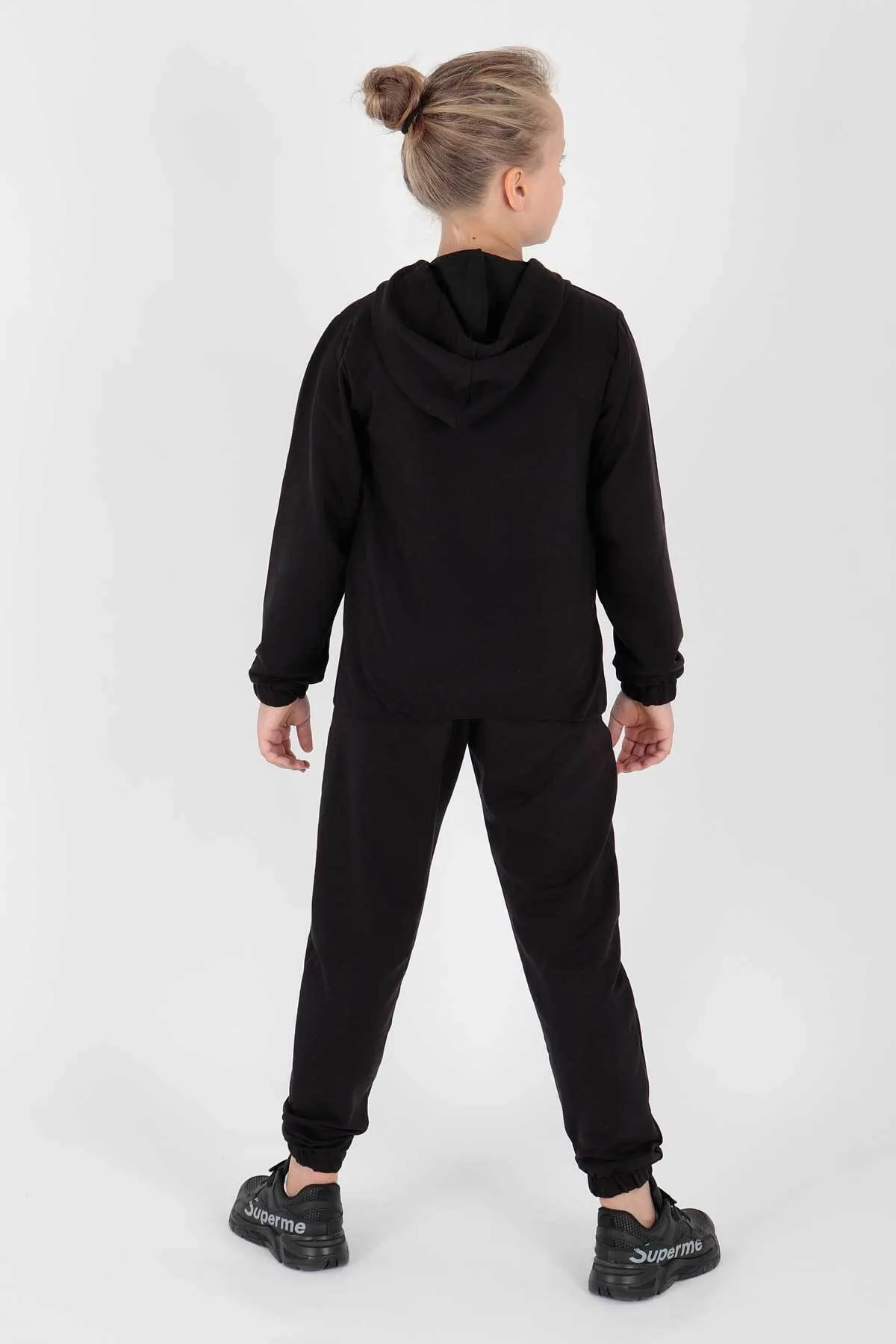 AHENGİM  Junges bedrucktes Trend-Trainingsanzug-Set für Mädchen Ak2233
