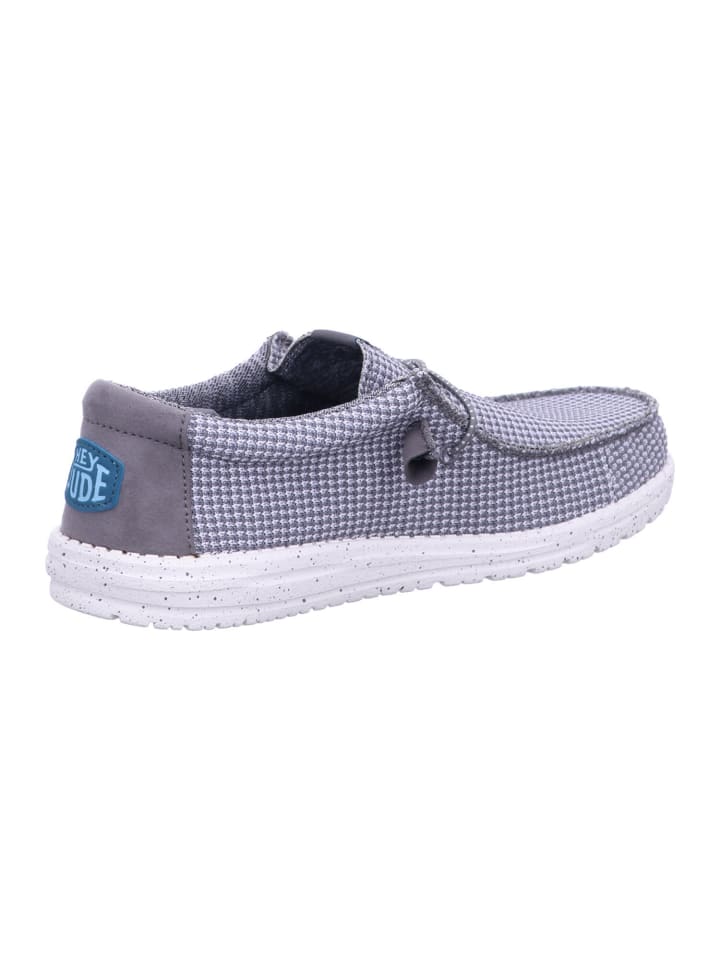 Hey Dude Herren Halbschuhe Wally in Grau günstig kaufen