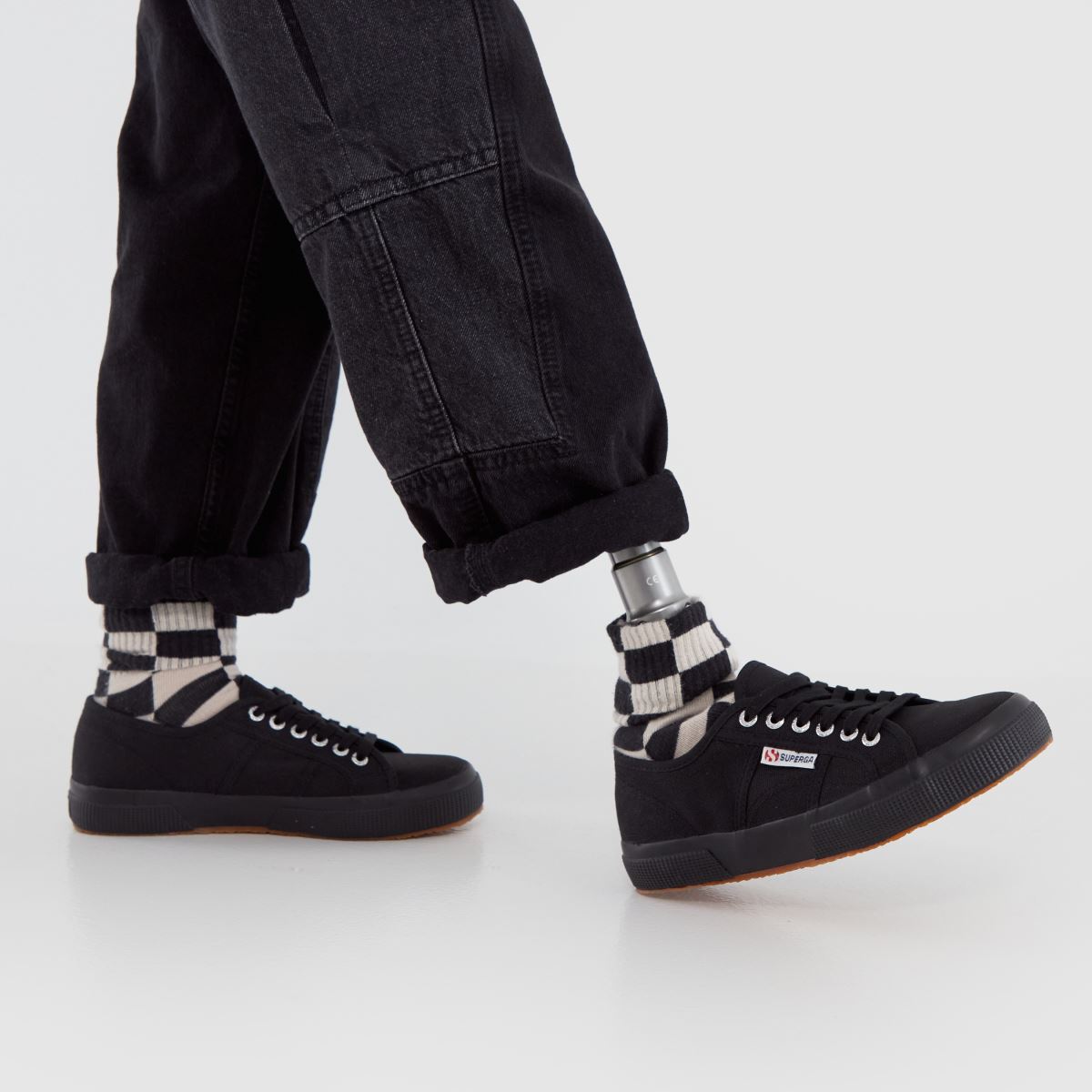Superga – 2750 Cotu – Svarta klassiska sneakers