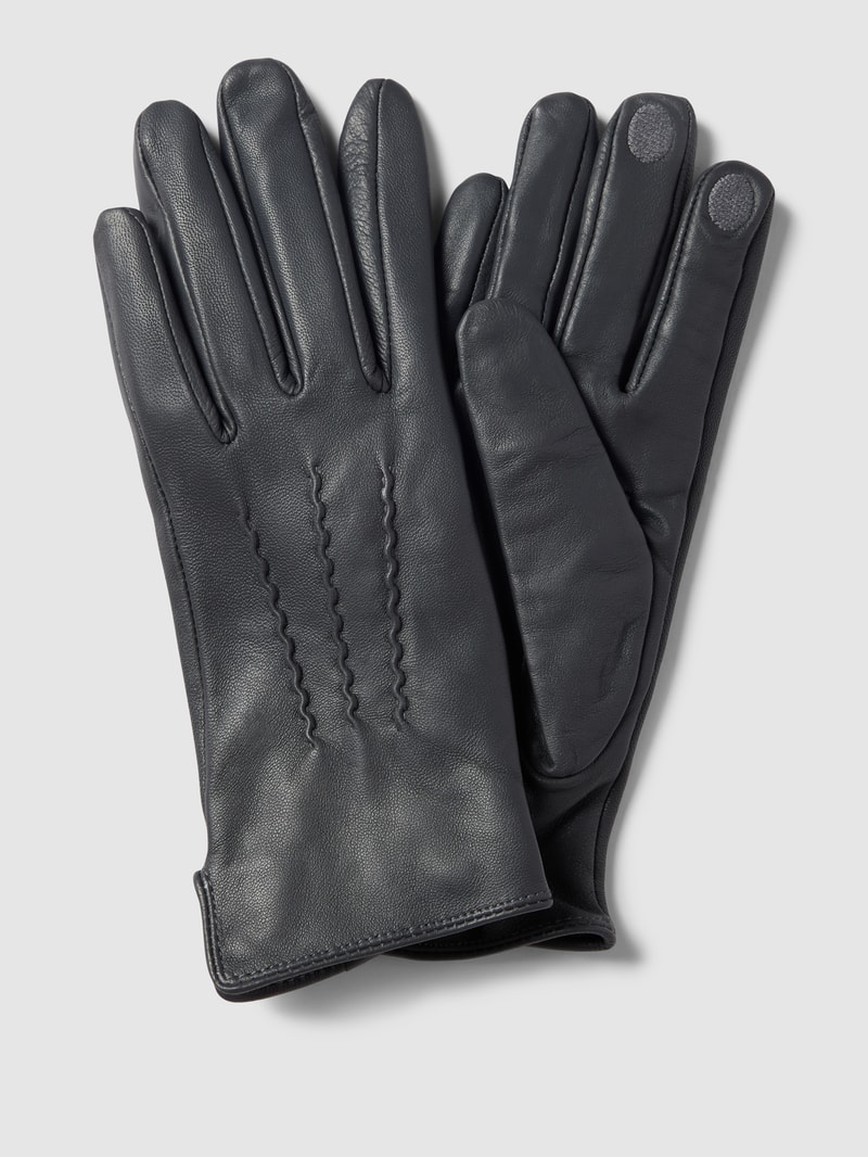 Touchscreen-Handschuhe aus Leder Modell 'Nappa Glove' in anthrazit
