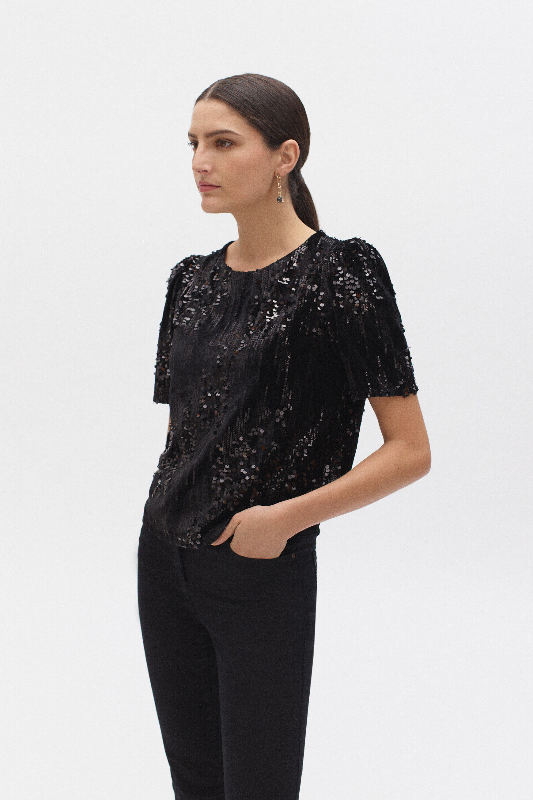 t-shirt casey bis noir femme