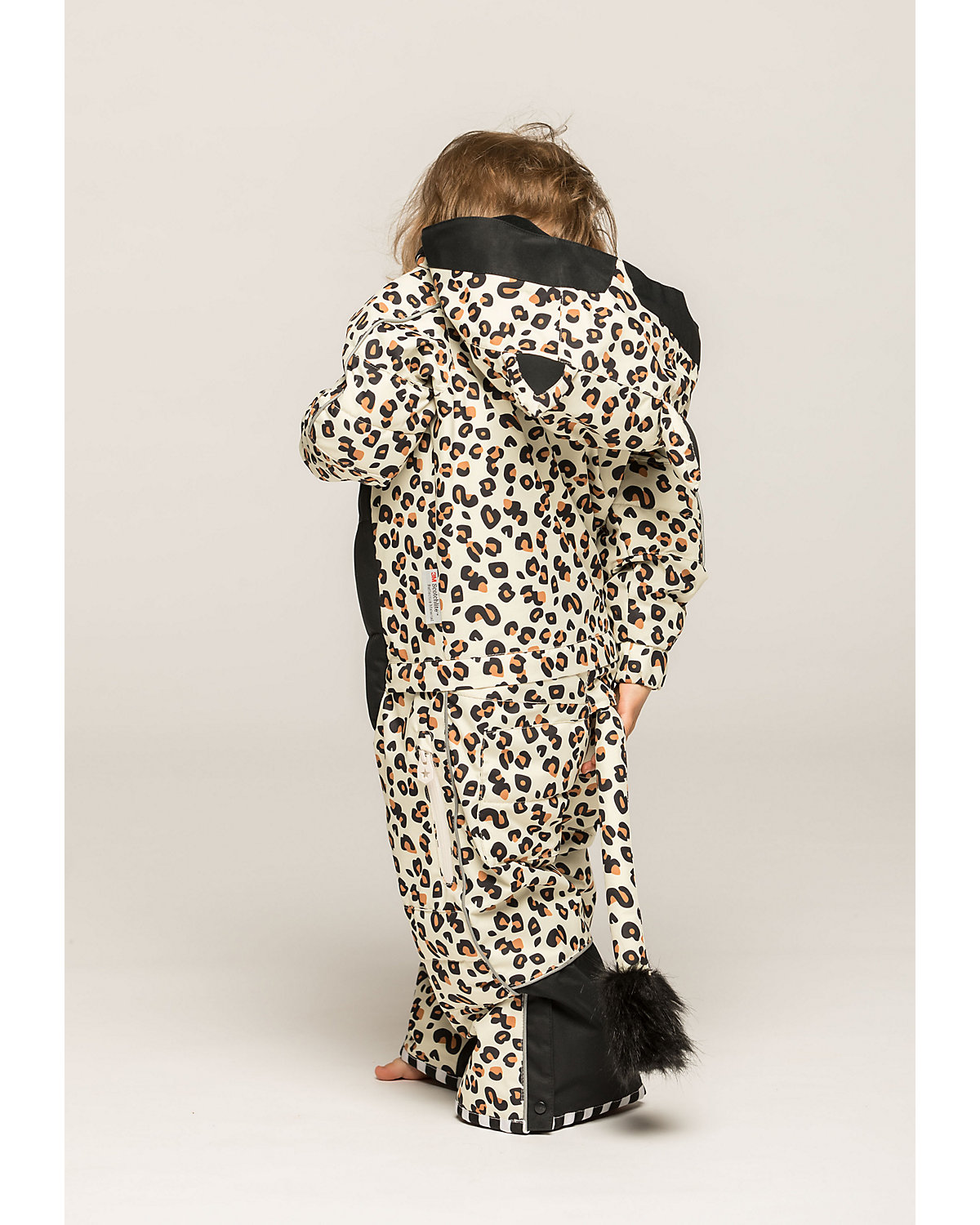 CHEETADO Leopard Black Schneeanzüge