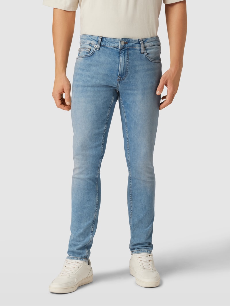 Slim Fit Jeans mit Eingrifftaschen Modell 'LOOM' in jeans