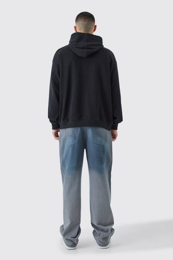 Oversize Hoodie mit Gummi-Etikett