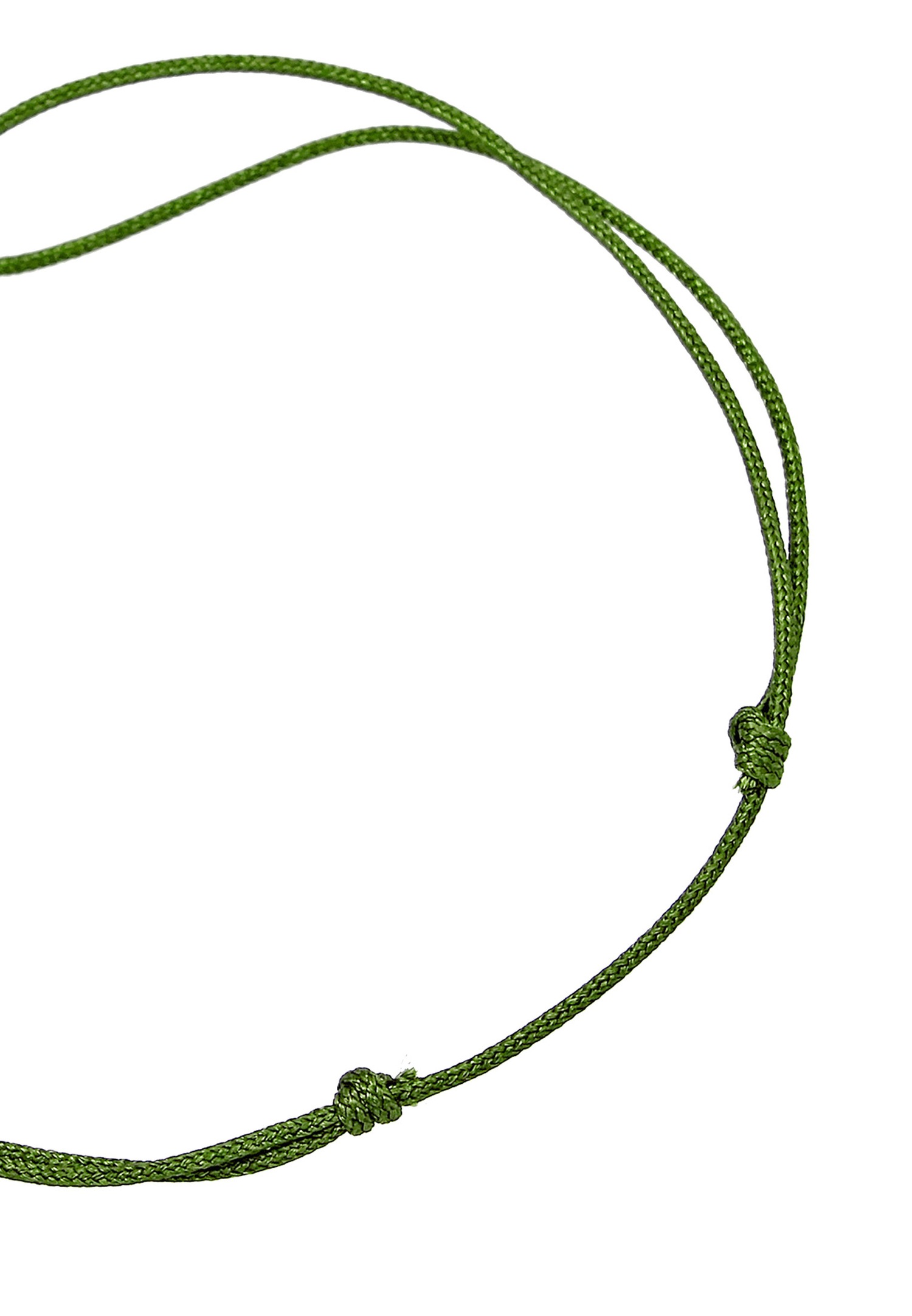 Bolso Elli Ladies con cinta de nailon verde y el símbolo del trébol en plata de ley 925.