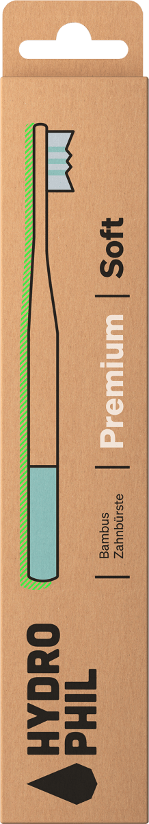 Zahnbürste Premium soft / natur & carribean sea, 1 St