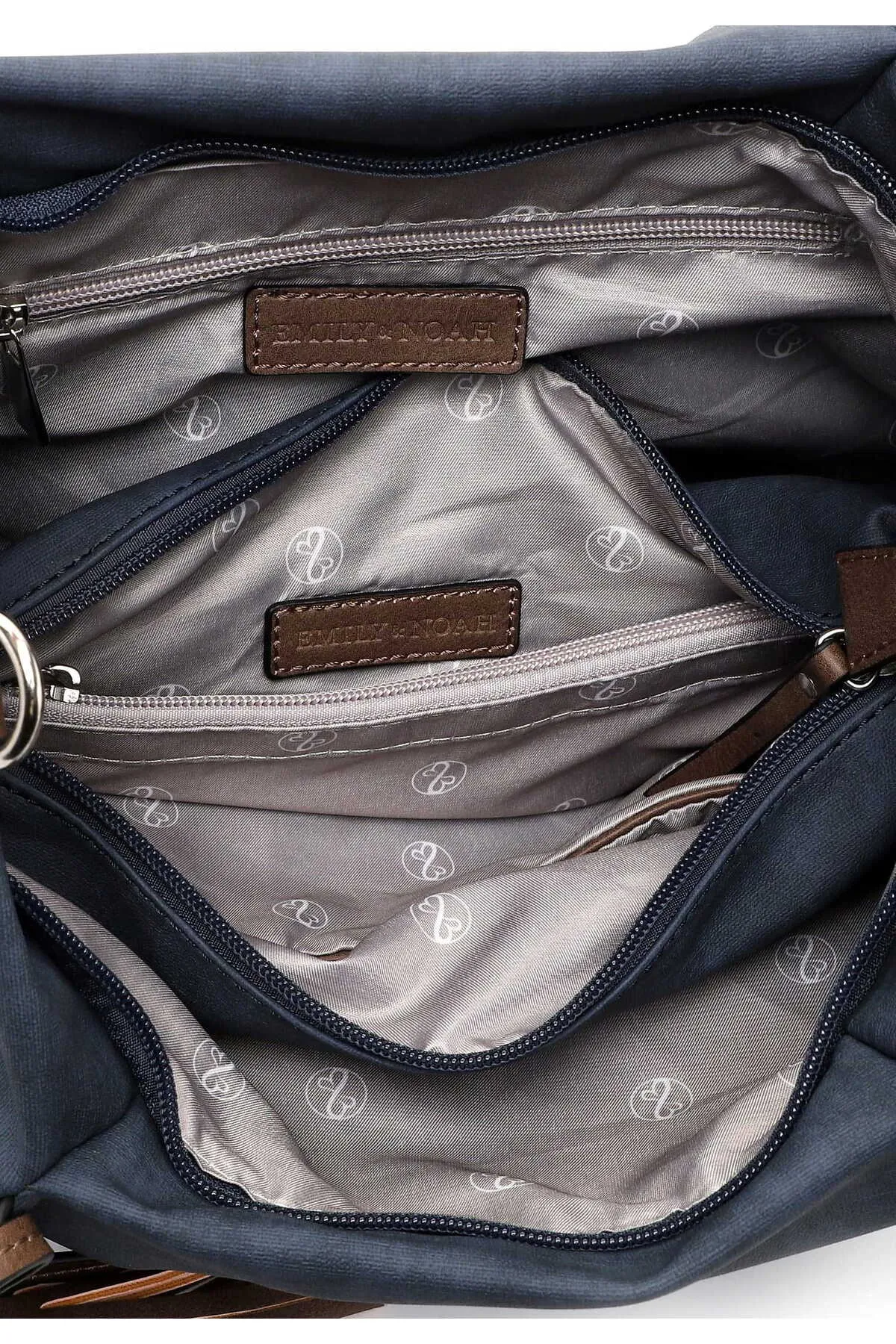 Emily & Noah  Handtasche - Blau - Unifarben