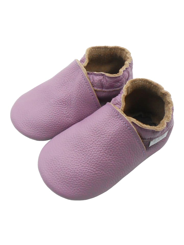 Yalion Baby Leder-Krabbelschuhe in Lila günstig kaufen