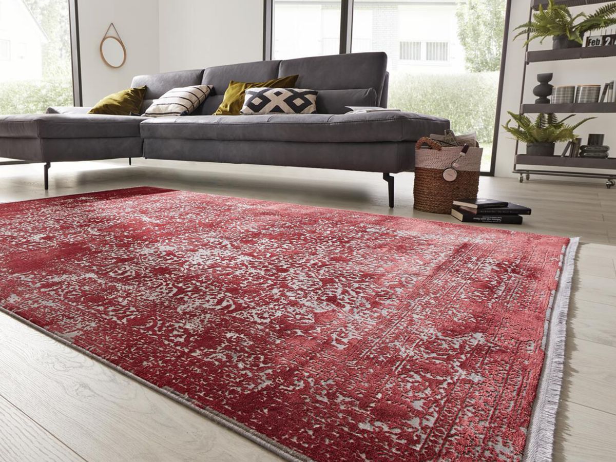 Interliving Webteppich L-8710 Rot 67 x 130 cm