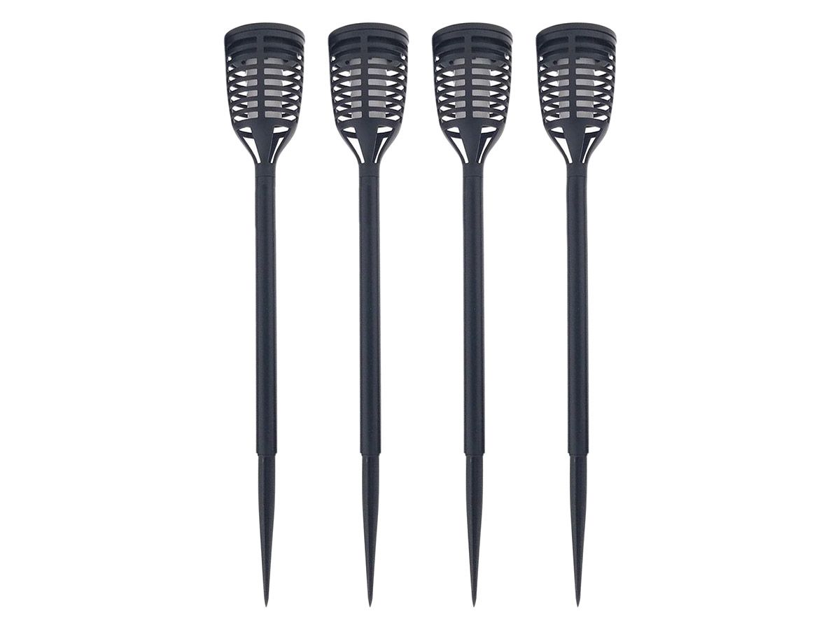 Benson 4-teilige Solarfackel Gartenlampen