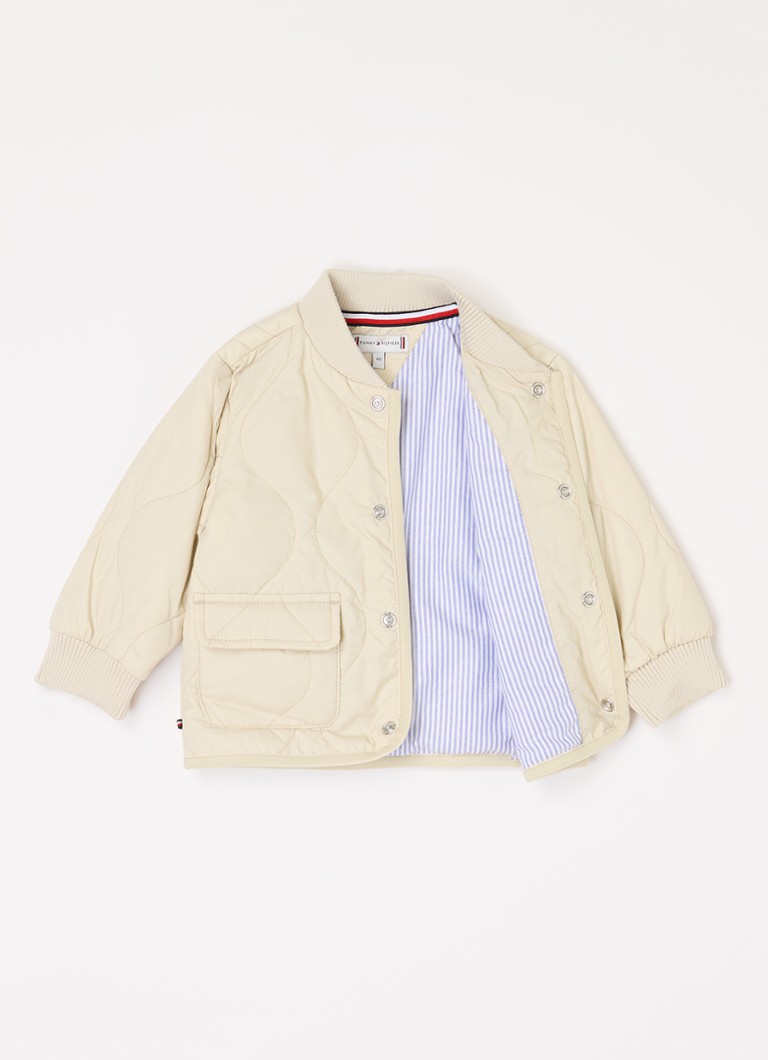 Tommy Hilfiger Quilted bomber jacket with quilt pattern