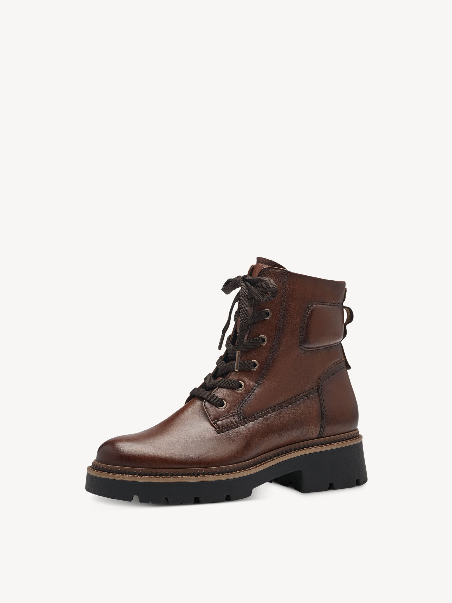 Bottine en cuir - marron