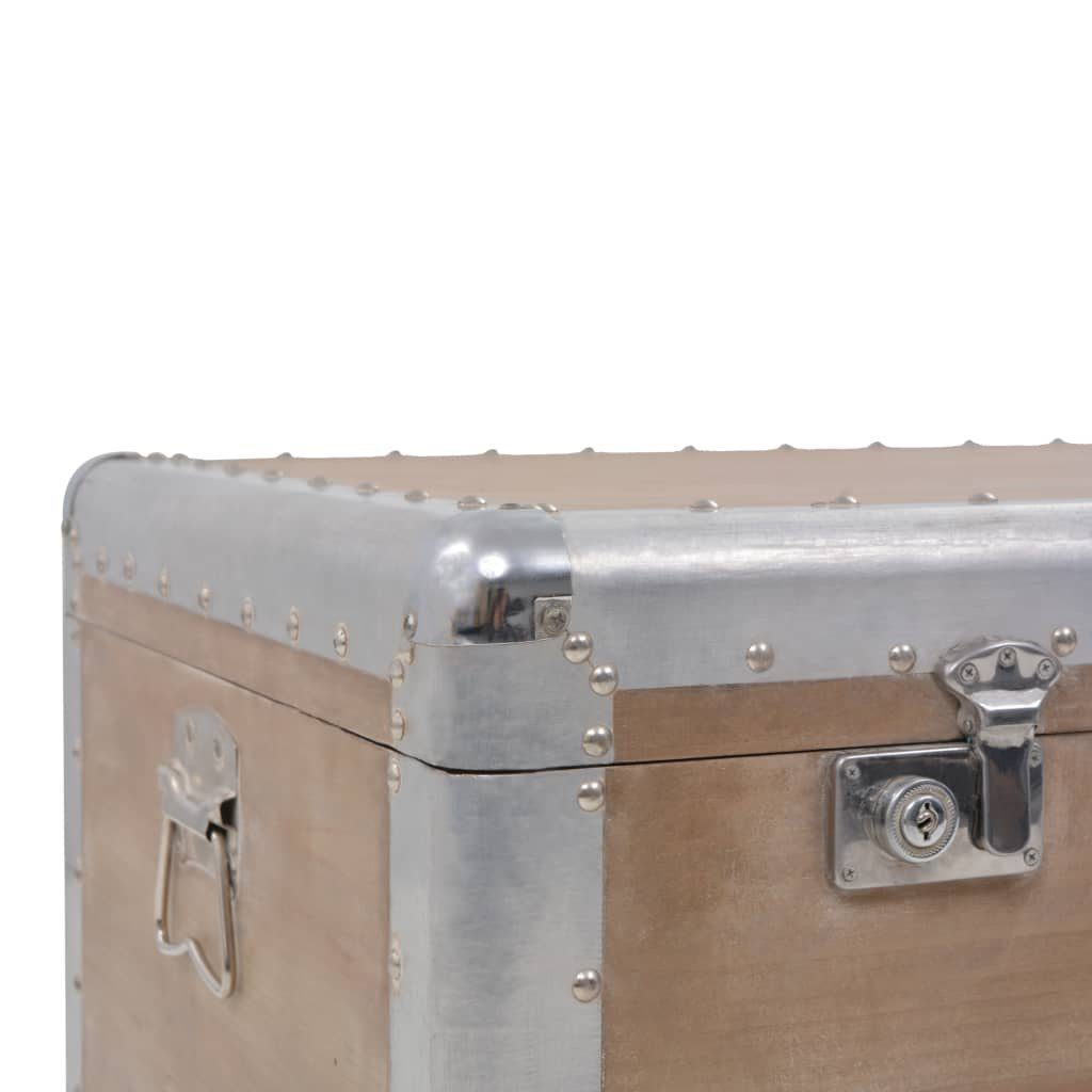 vidaXL Aufbewahrungsbox Aufbewahrungsbox Tannenholz Massiv 91x52x40 cm Braun