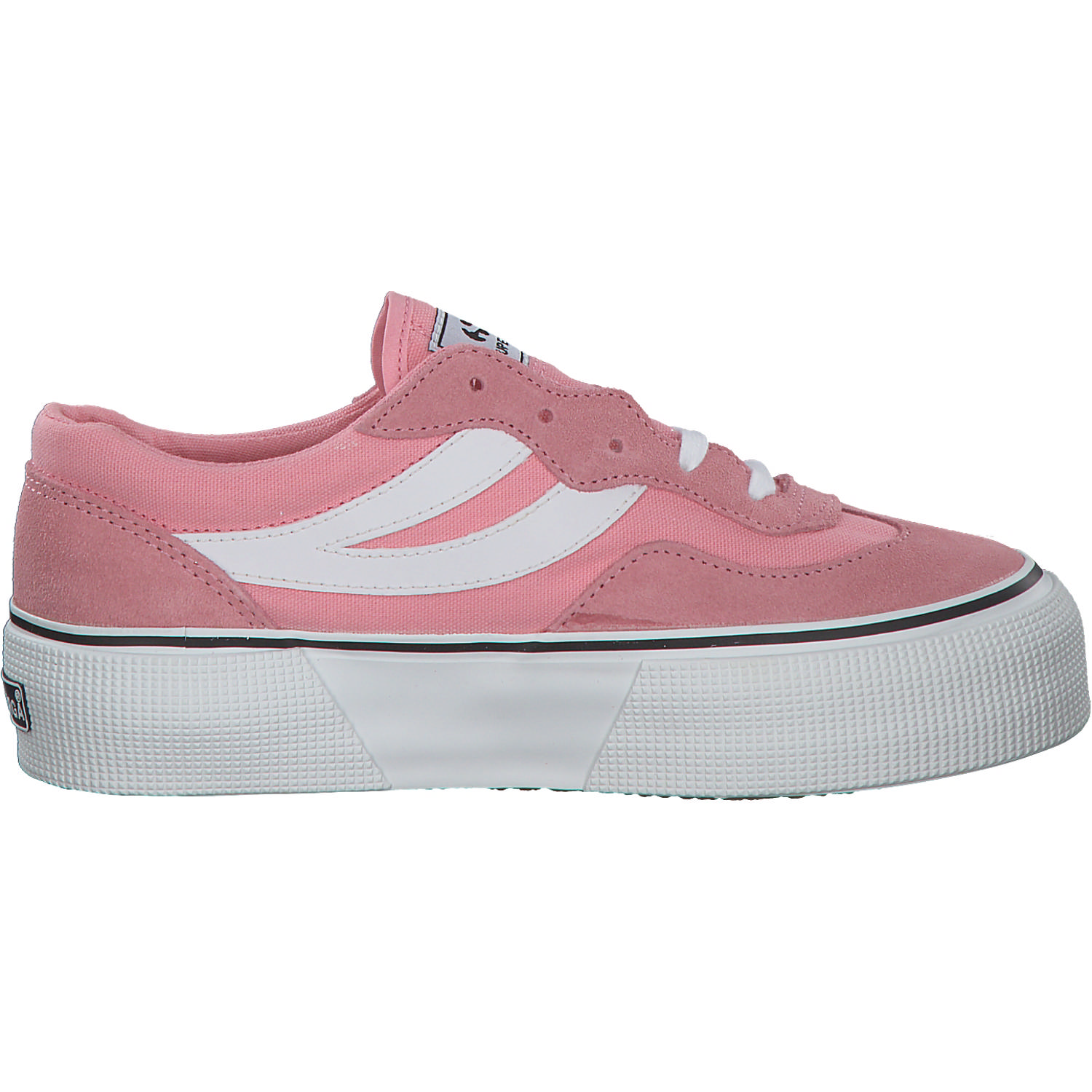 Superga 3041 Revolly Colorblock S1151MW, Schnürschuhe, Damen, pink white