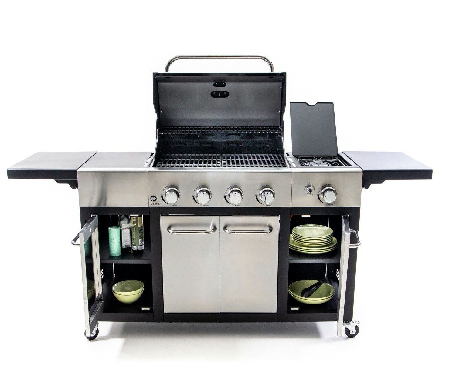 Freiluftküche Gasgrill Grillküche Rhön SET mit Zubehör