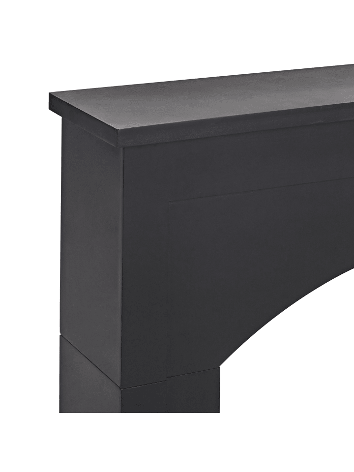 Beliani Kaminumrandung BUSSELTON in Schwarz - (W) 110 x (H) 106 x (L) 23 cm günstig kaufen onesize