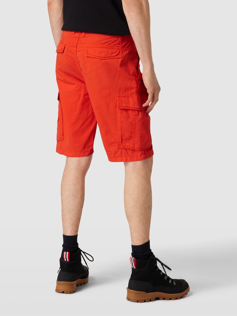 Shorts mit Cargotaschen in rot