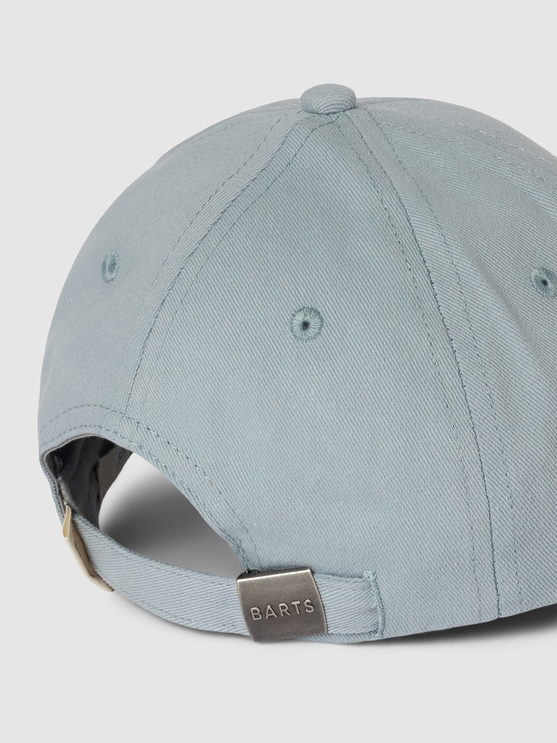 Basecap aus Baumwolle mit Motiv-Stitching Modell 'Palmy' in blau