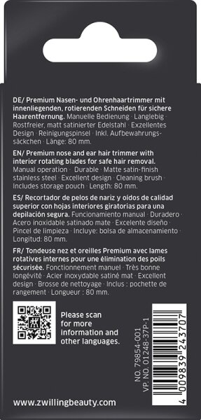 ZWILLING Beauty Premium Nasen- und Ohrenhaartrimmer - silver Trimmer
