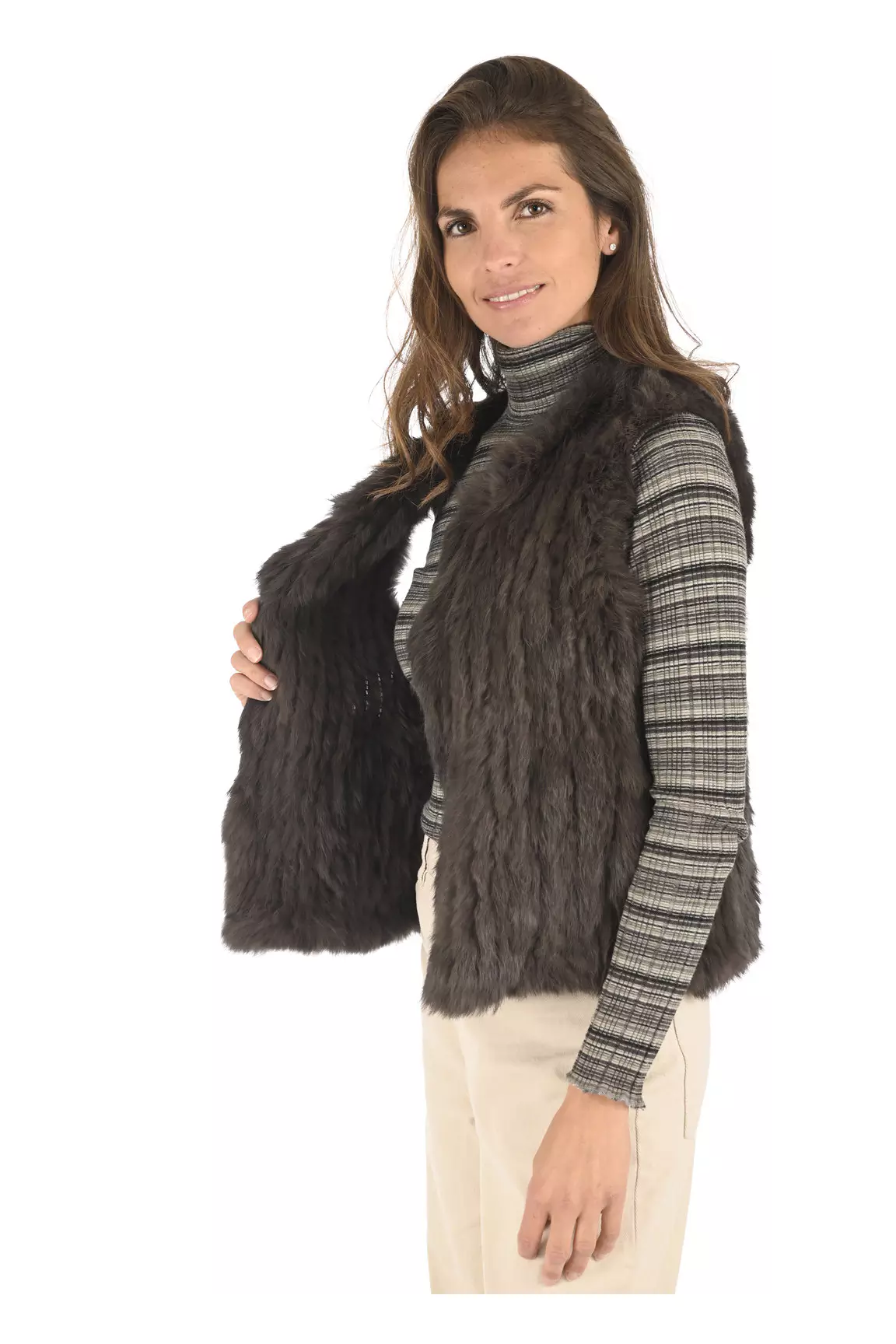 La Canadienne Autres Gilets Femme couleur marron