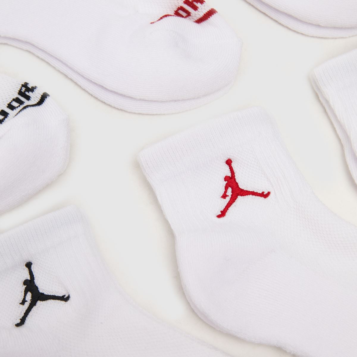 Nike vita barn Jordan ankelstrumpor 6-pack