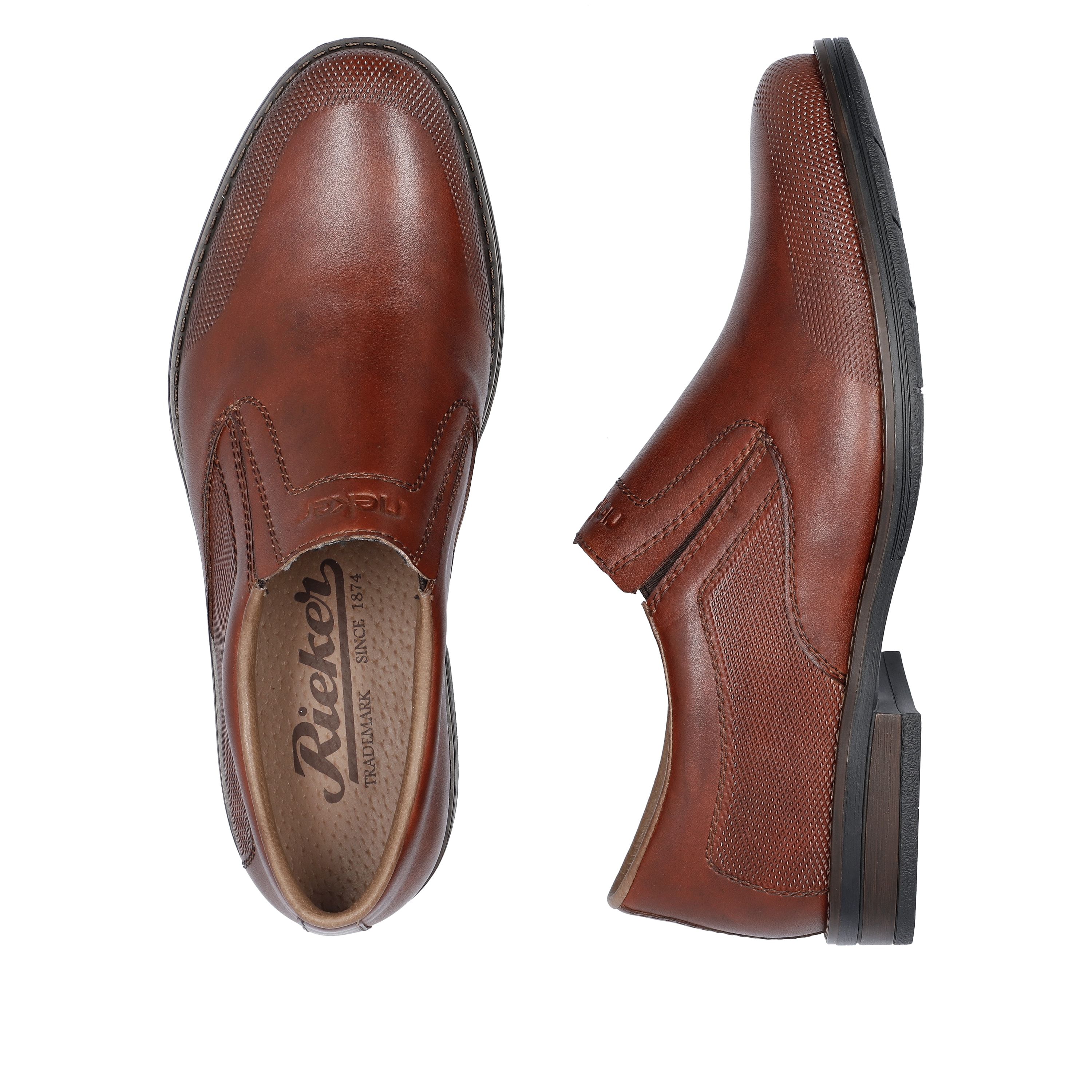 Rieker Herren Slipper kastanienbraun