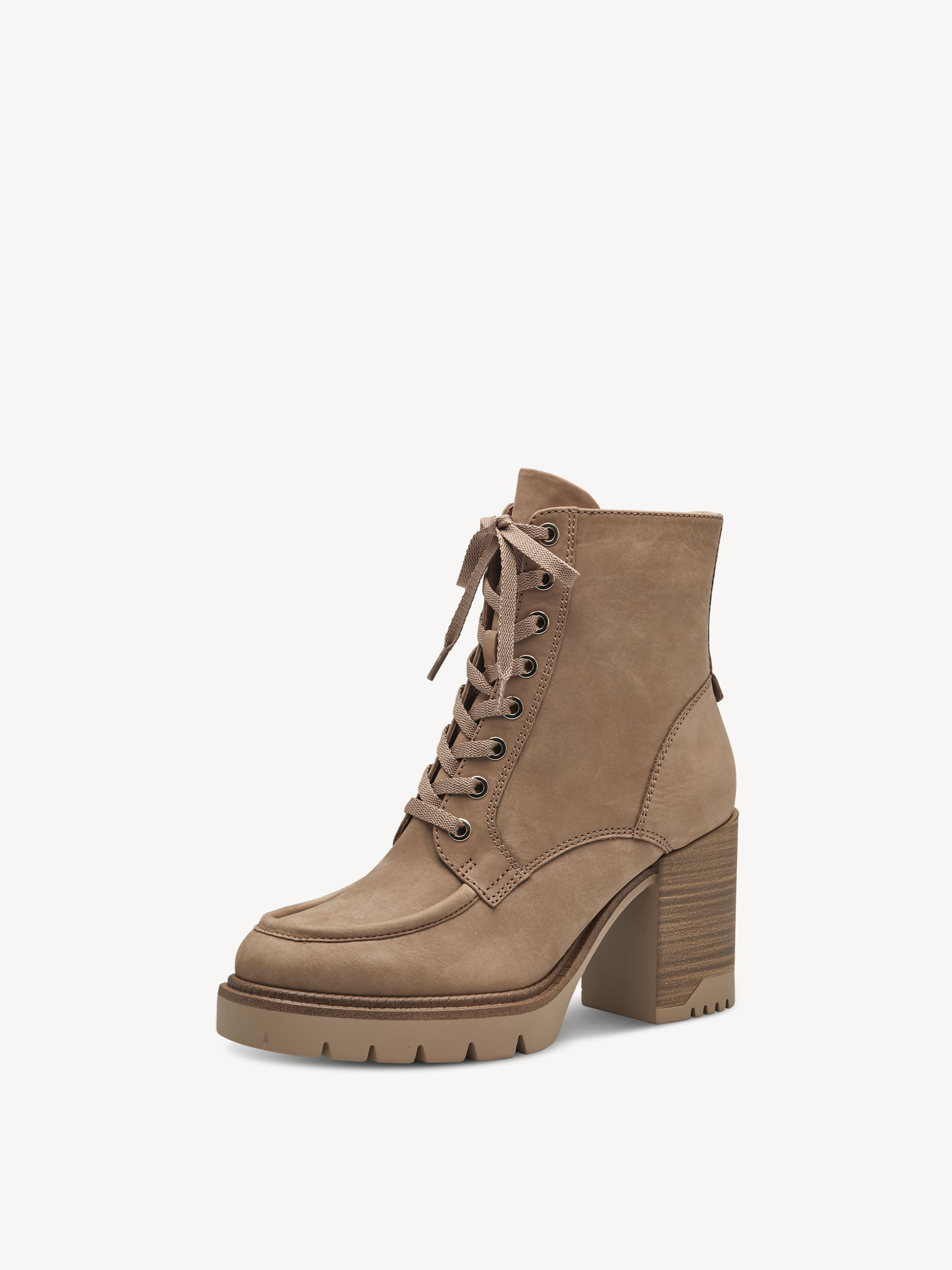 Bottine en cuir - marron