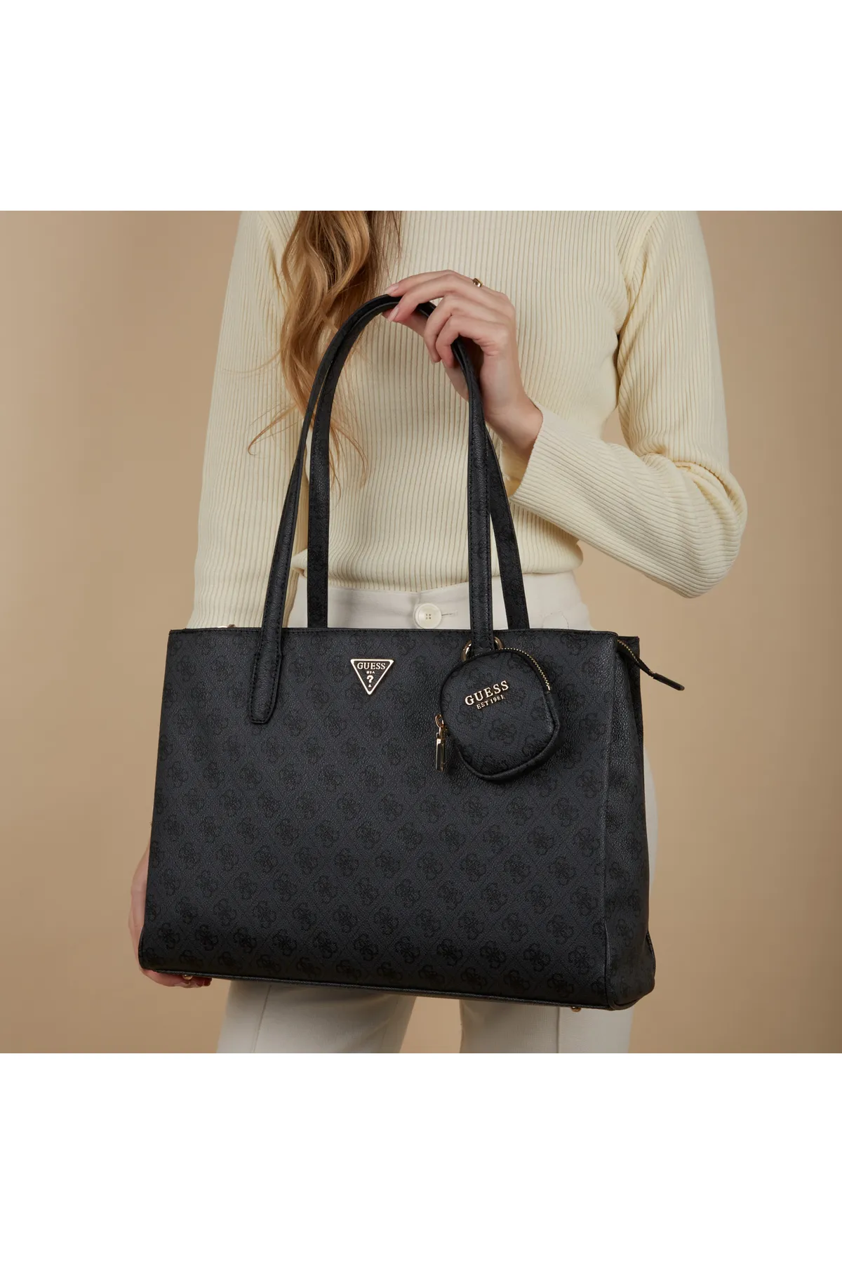 Guess  Power Damen Schultertasche Schwarz Hwsl90-6230-clo