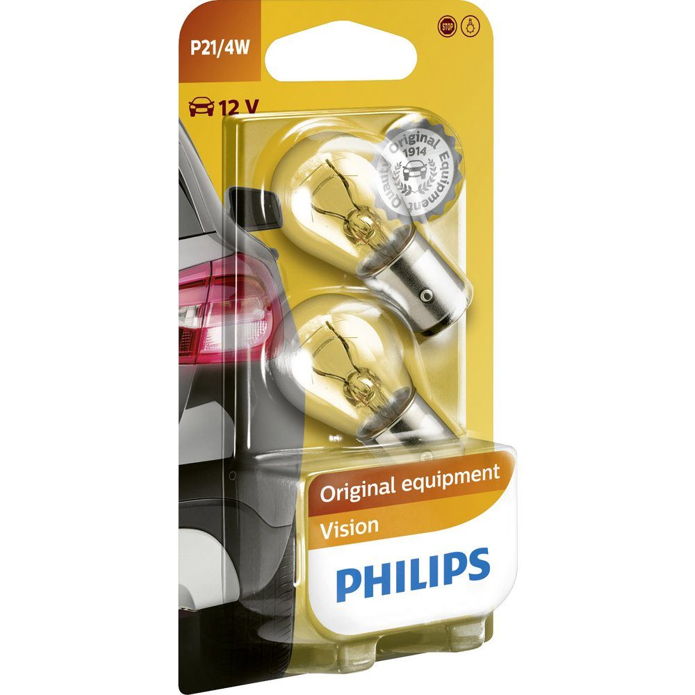 Philips KFZ-Ersatzleuchte Philips 12594B2 Signal Leuchtmittel Vision P21/4W 21/4 W 12 V