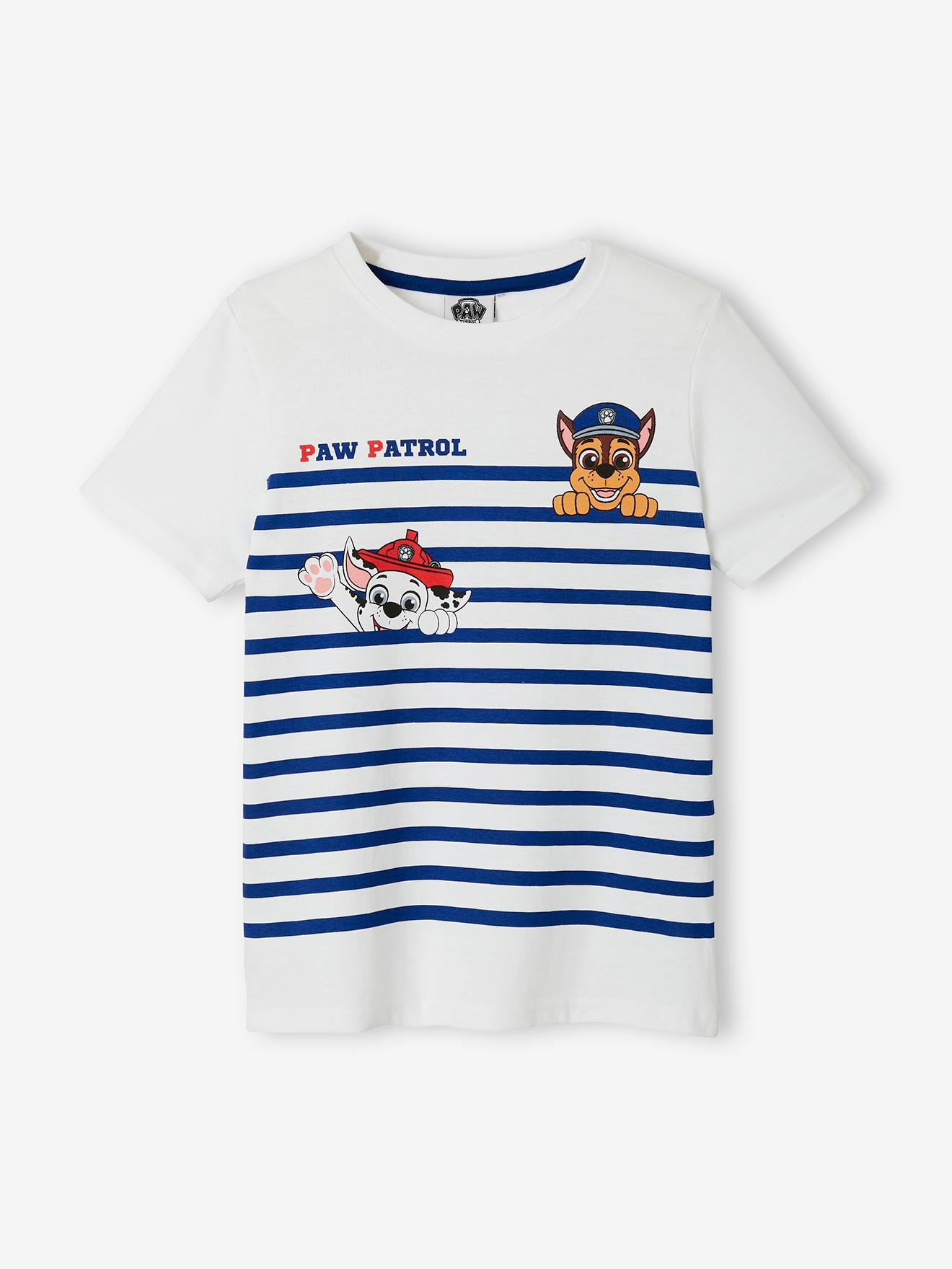 T-shirt garçon Pat'Patrouille® blanc rayé