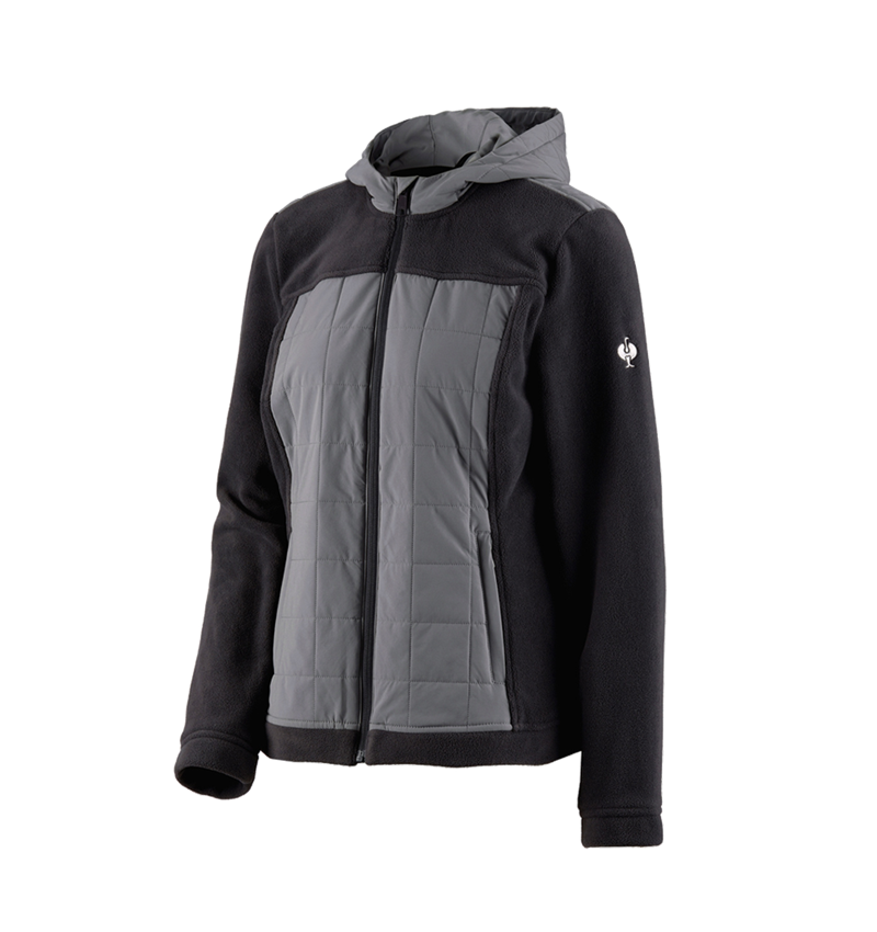 Hybrid Kapuzenfleecejacke e.s.concrete, Damen