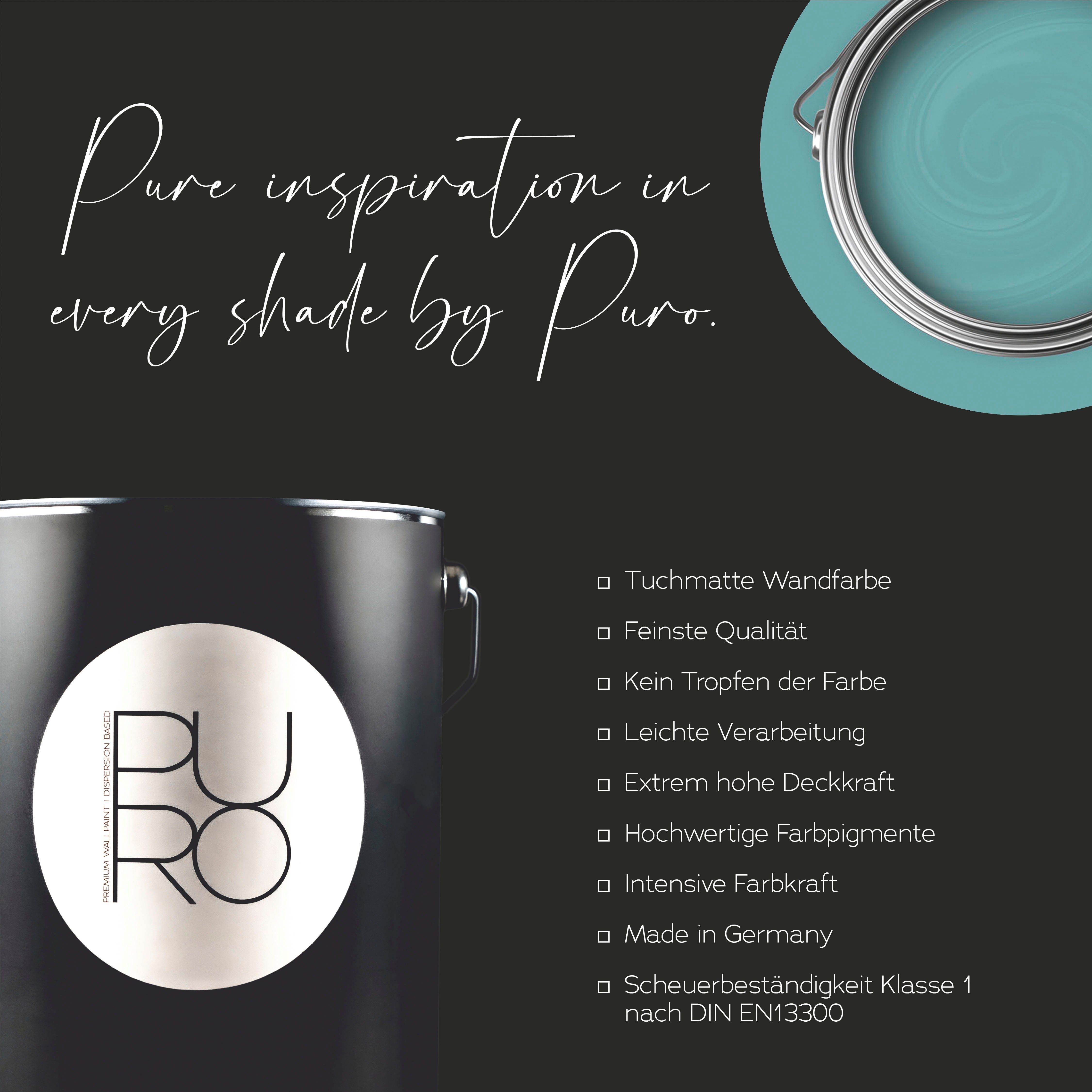 A.S. Création Wandfarbe Premium Innenwandfarbe PURO Tuchmatt bluish petrol, ideal für Wohnzimmer, Schlafzimmer, Flur und Küche, Farbwelt Blau