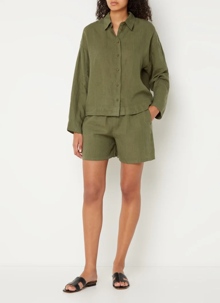 Blusa in lino Selected Femme Linnie