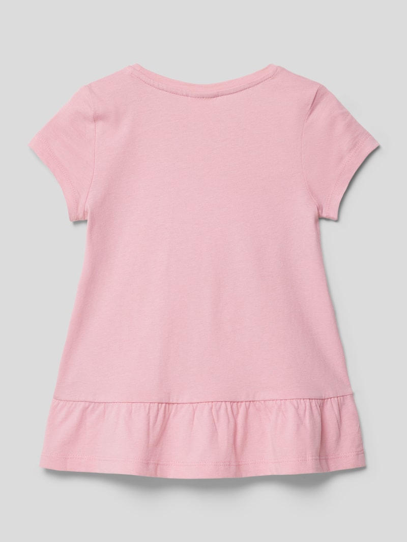 T-Shirt mit Statement-Print in rosa