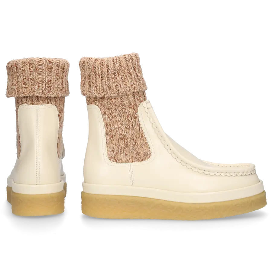 Chloé - Chelsea Boots JAIME Kalbsleder - beige