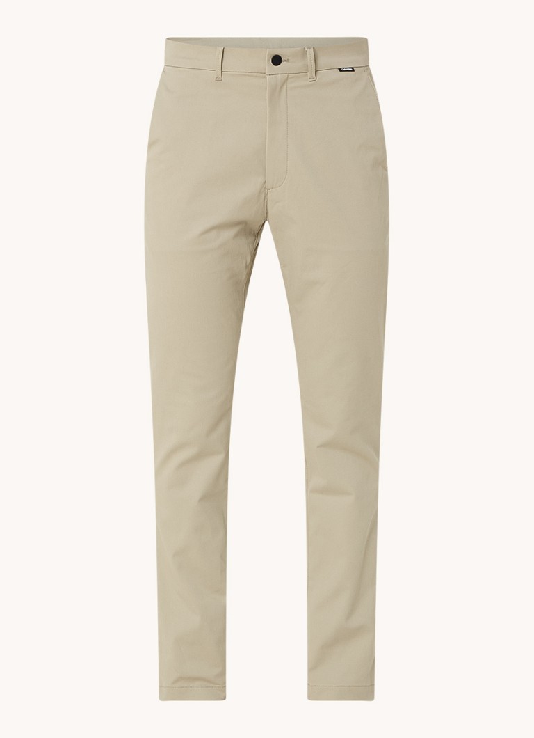 Pantaloni chino slim fit cu buzunare laterale Calvin Klein