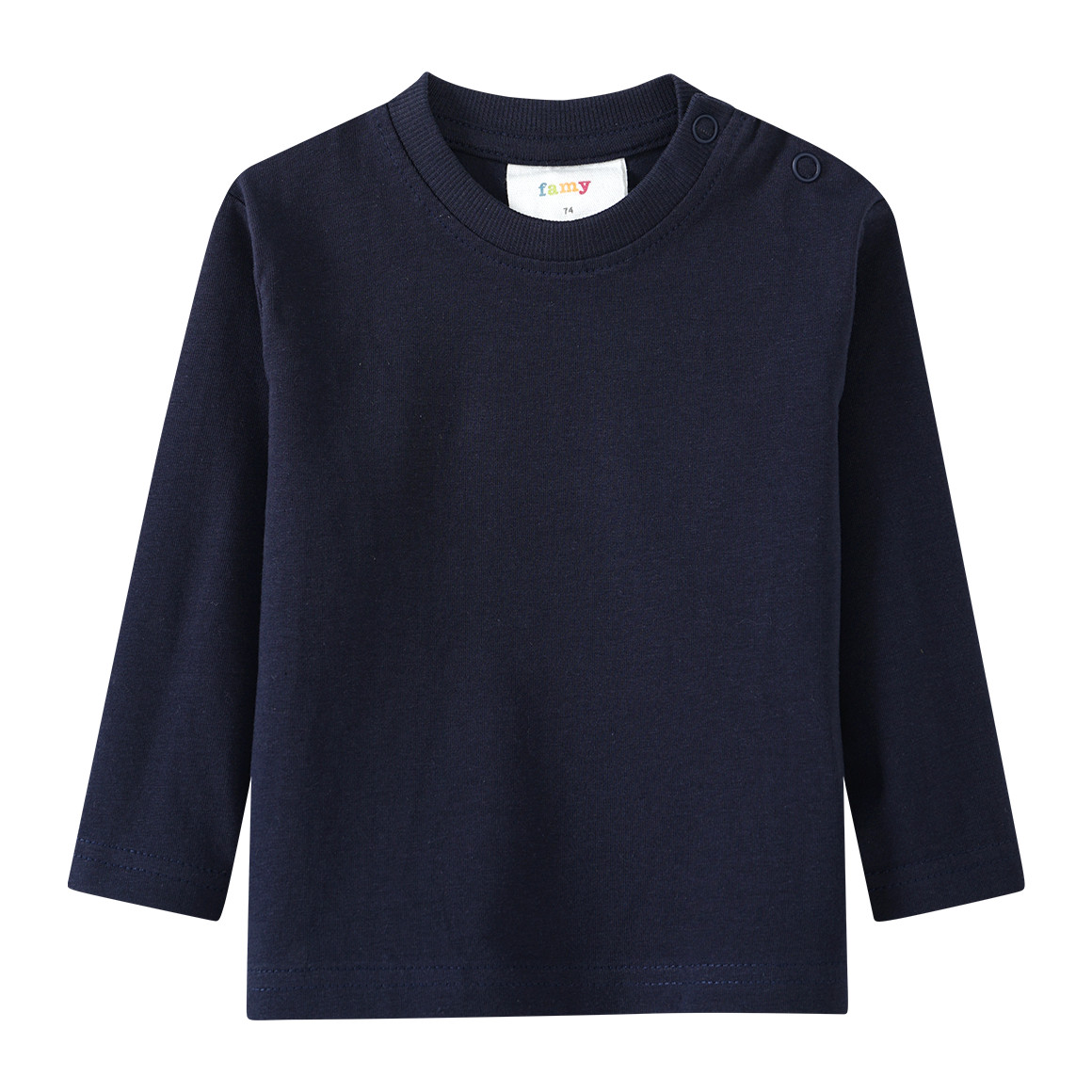 2 Baby Langarmshirts im Basic-Look