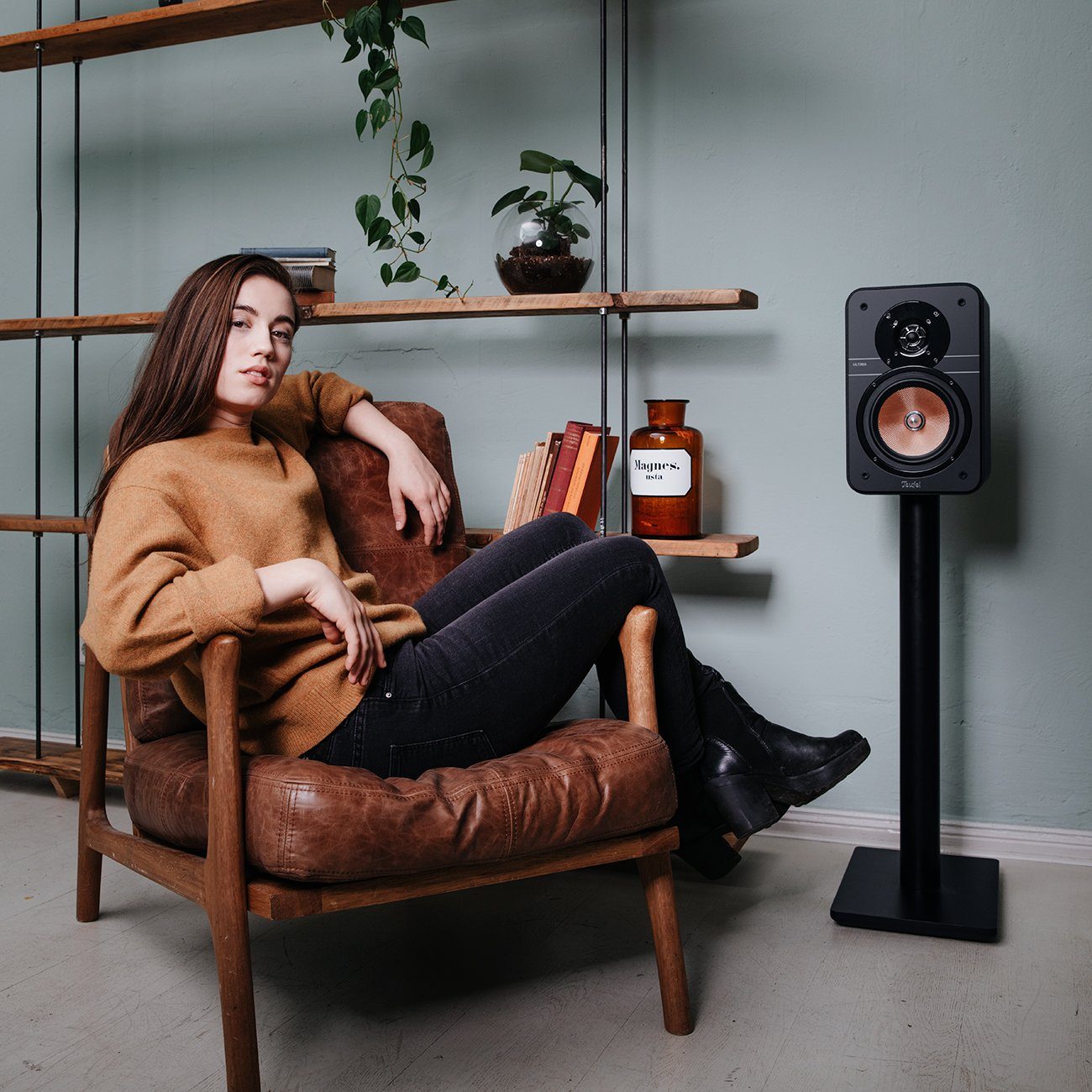 Teufel ULTIMA 20 Lautsprecher (AnschlussklemmenSchraubklemmen - vergoldet, 50 W, Hoher Klanggenuss für Musik, Filmton und Games in kleineren Räumen)