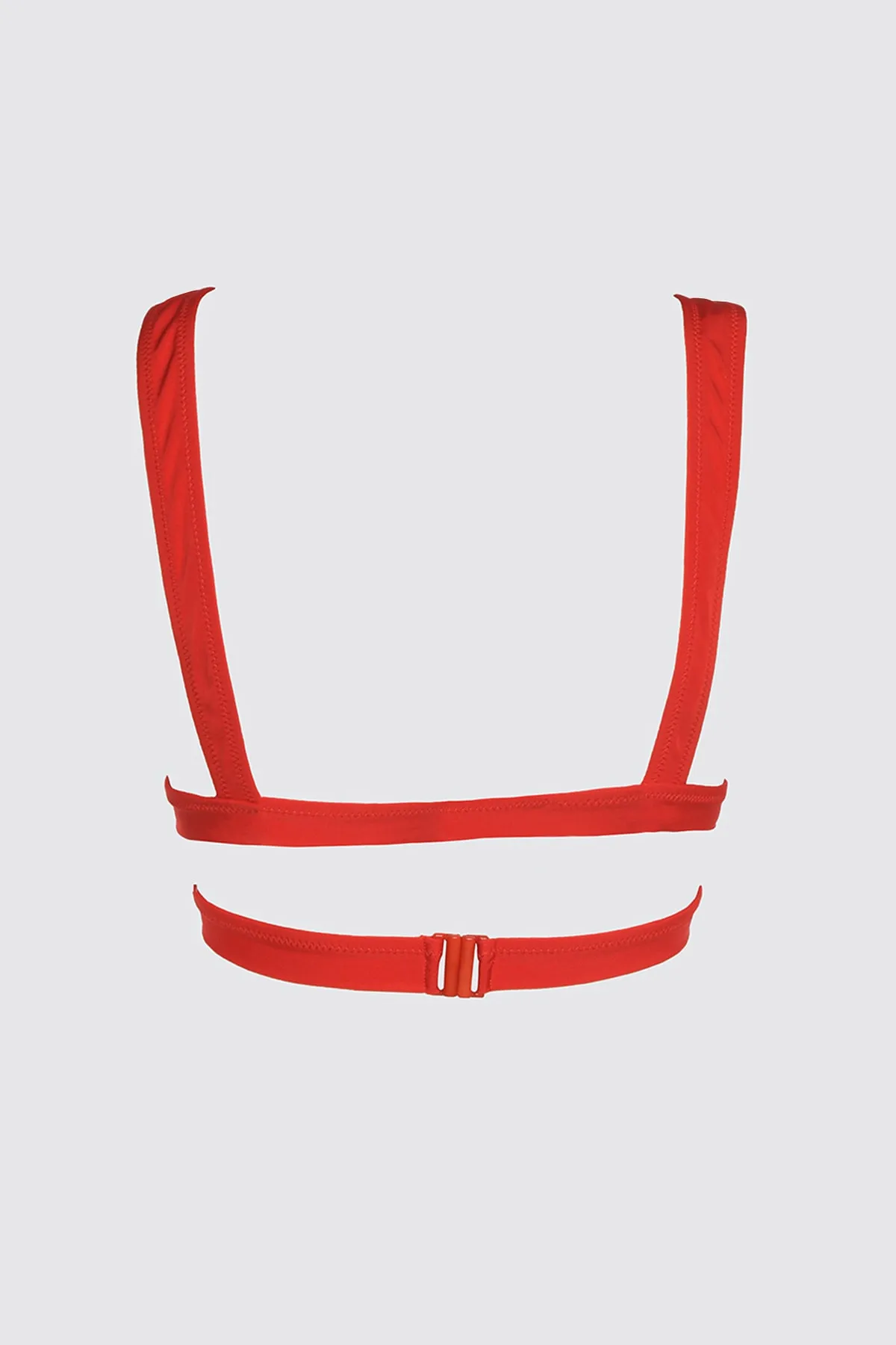 Trendyol Collection  Rotes Triangel-Bikinioberteil TBESS21BU0123