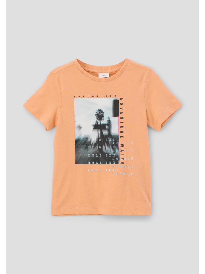 s.Oliver T-Shirt kurzarm in Orange günstig kaufen