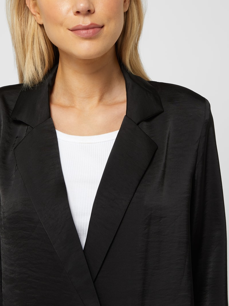 Blazer aus Satin Modell 'Leelou' in schwarz
