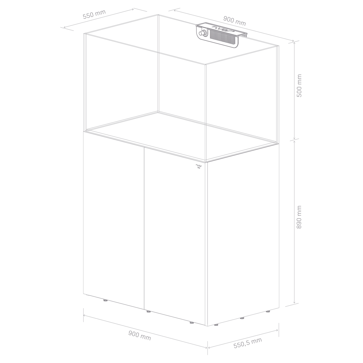Nyos OPUS G2 Aquarium 300 Slim-Line günstig kaufen