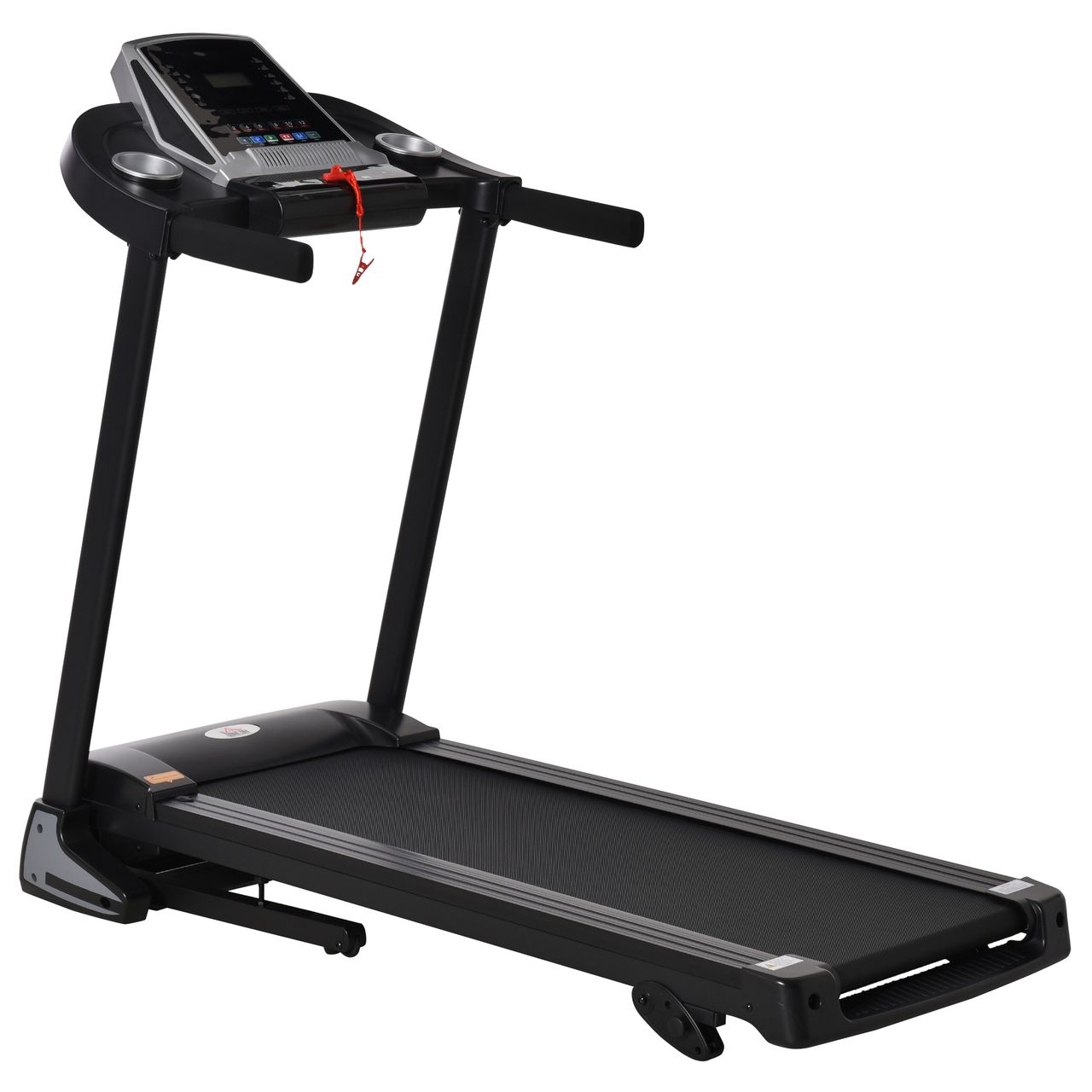 HOMCOM Laufband Klappbar 1-12,8 km/h 500W Laufgerät mit LED-Anzeige Stahl ABS